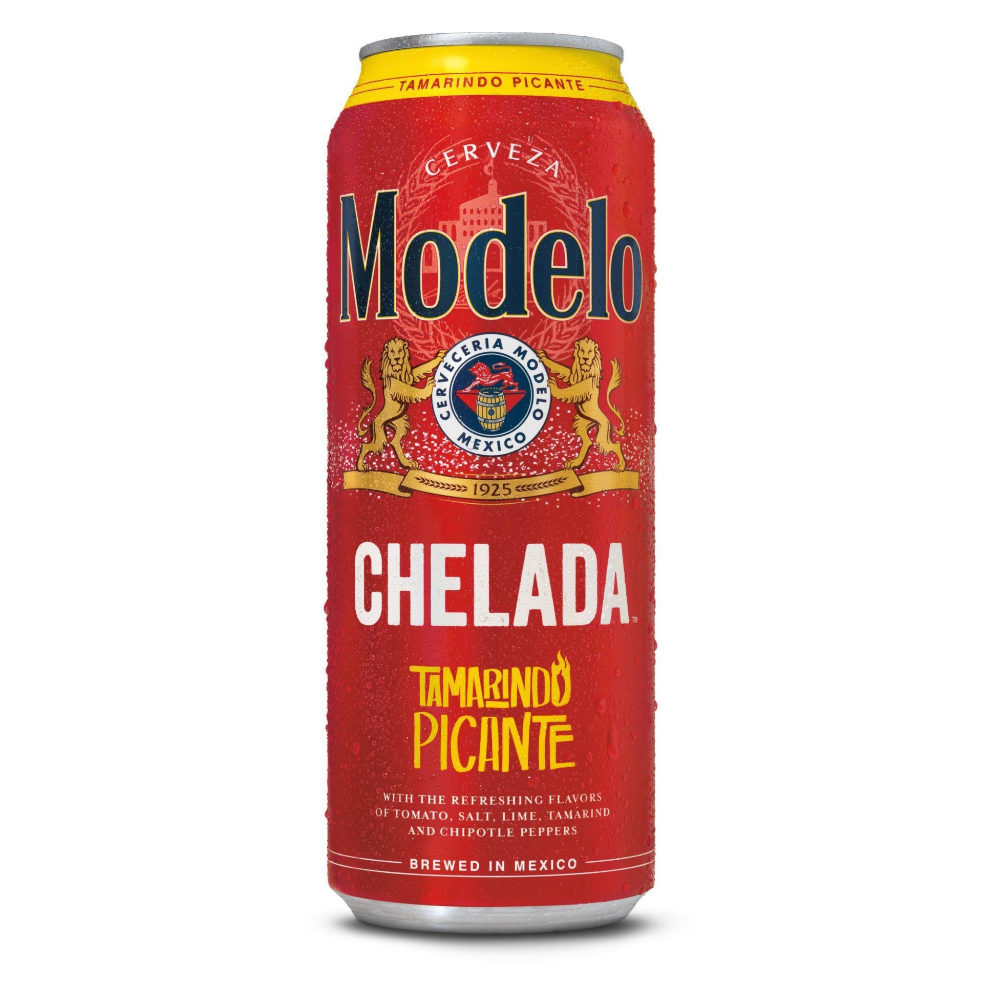 slide 1 of 2, Modelo Chelada Tamarindo Picante Mexican Flavored Import Beer, 24 fl oz