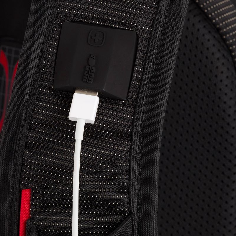 slide 2 of 10, SWISSGEAR Scan Smart TSA Laptop and USB Power Plug 18.5" Backpack - Black, 1 ct