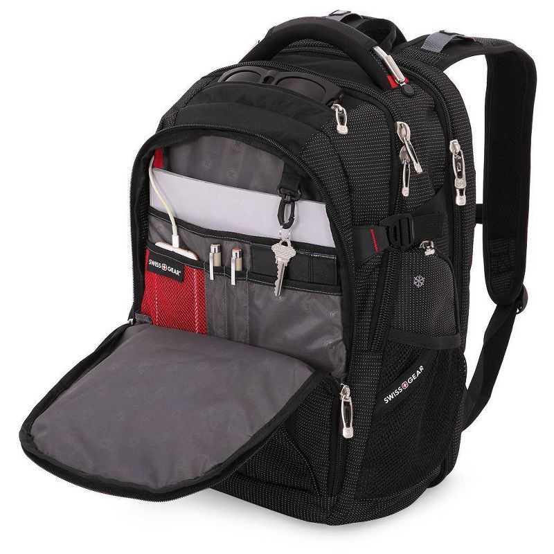 slide 4 of 10, SWISSGEAR Scan Smart TSA Laptop and USB Power Plug 18.5" Backpack - Black, 1 ct