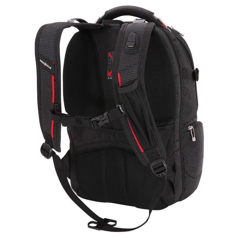 slide 6 of 10, SWISSGEAR Scan Smart TSA Laptop and USB Power Plug 18.5" Backpack - Black, 1 ct