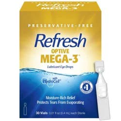 Refresh Optive Mega-3 Preservative Free Eye Drops - 30ct