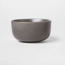 23oz Tilley Stoneware Cereal Bowl Gray/Brown - Threshold™: Modern Round Glazed Dining Bowl, Microwave & Dishwasher Safe