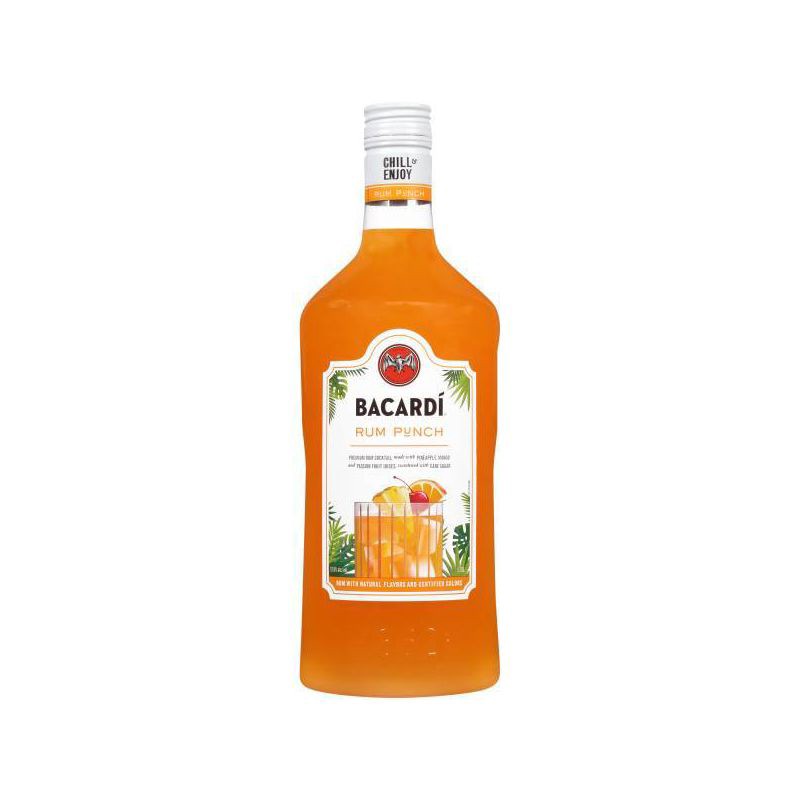 slide 1 of 6, Bacardi Rum Punch Classic Cocktail - 1.75L Bottle, 1.75 liter