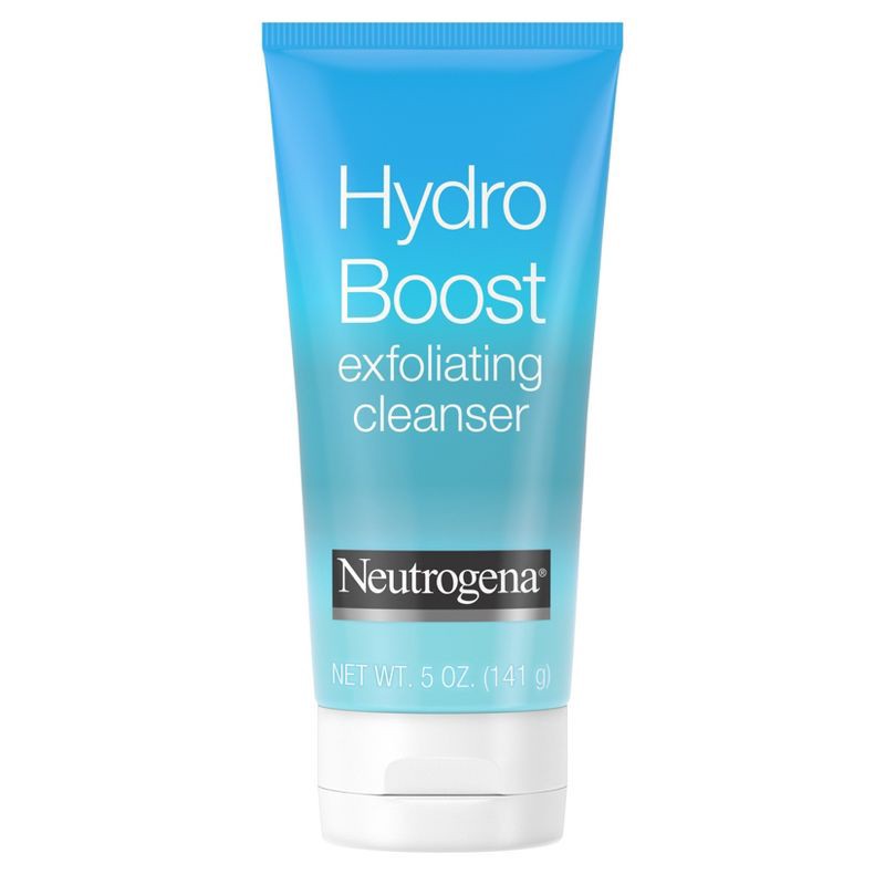 slide 1 of 7, Neutrogena Hydro Boost Gentle Exfoliating Daily Facial Cleanser with Hyaluronic Acid - 5oz, 5 oz