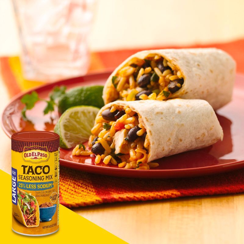 slide 3 of 12, Old El Paso Gluten Free Taco Seasoning Mix Reduced Sodium Value Size - 6.25oz, 6.25 oz