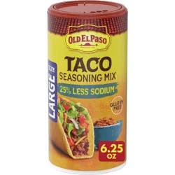 Old El Paso Gluten Free Taco Seasoning Mix Reduced Sodium Value Size - 6.25oz