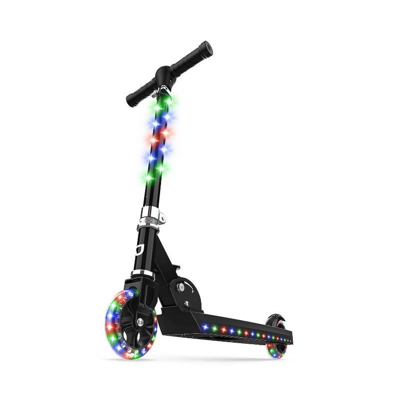 slide 2 of 12, Jetson Jupiter Kids' Kick Scooter with LED Lights - Black, 1 ct