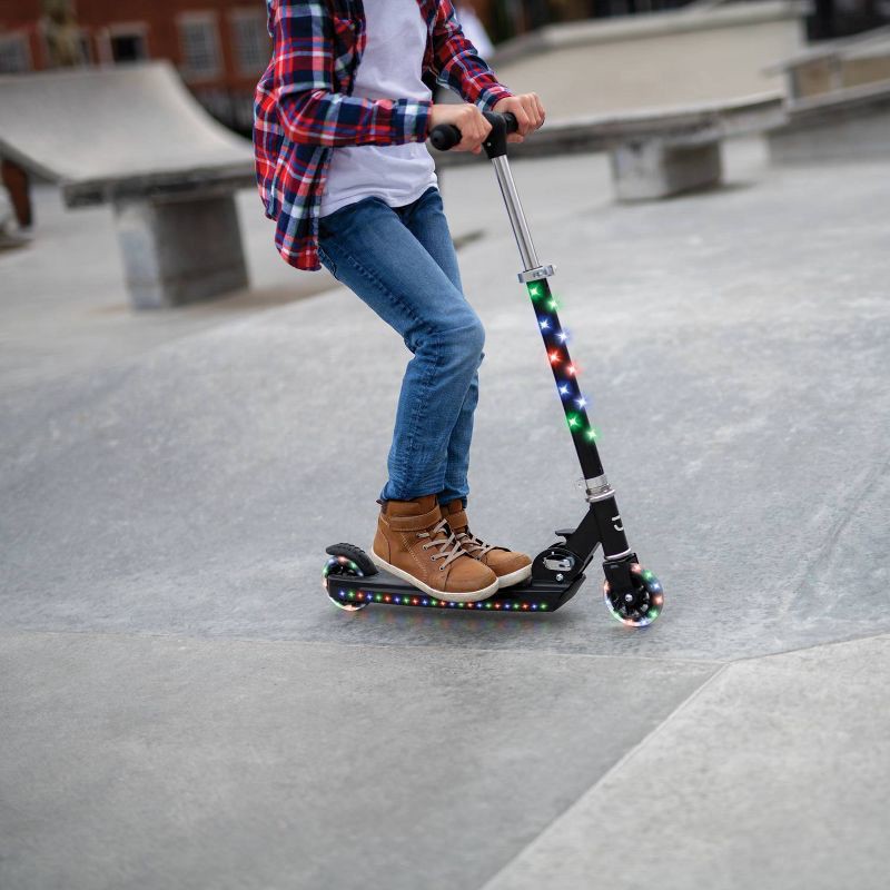 slide 9 of 12, Jetson Jupiter Kids' Kick Scooter with LED Lights - Black, 1 ct