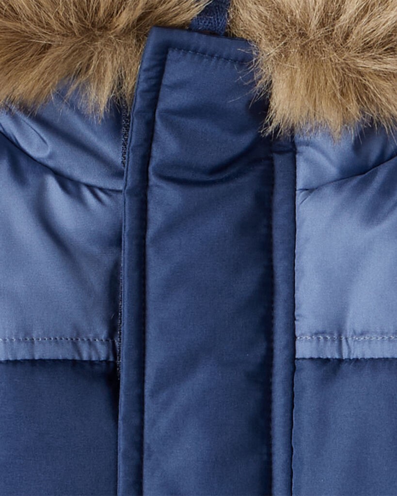 slide 2 of 5, Carter's Carters Baby Boy 2-Piece Hooded Snowsuit Jacket & Bib Set - Navy Navy 24M, 2 pc