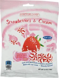 Scripture Candy Strawberries & Cream Hard Candy - 5.5 oz