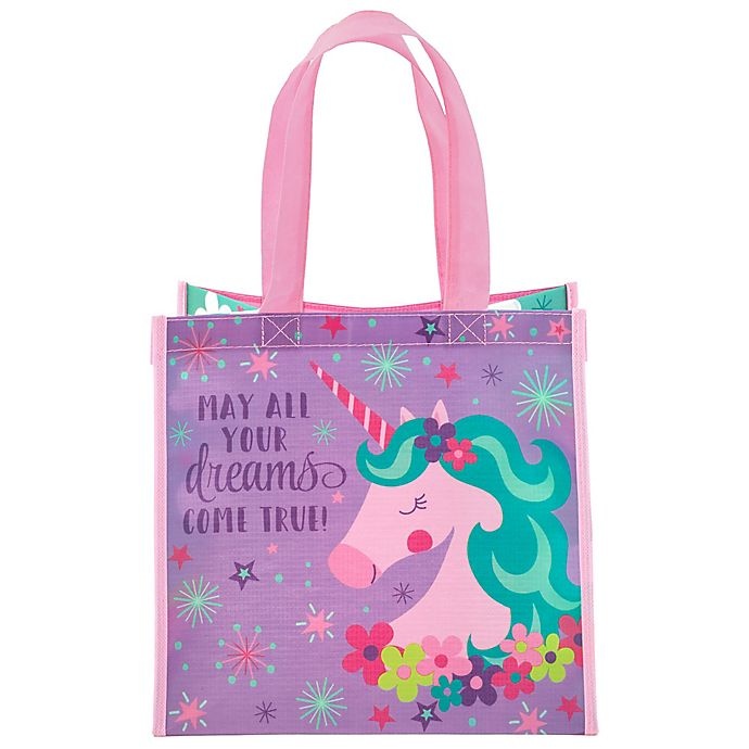 slide 1 of 3, Stephen Joseph Unicorn Resusable Gift Bag, 1 ct