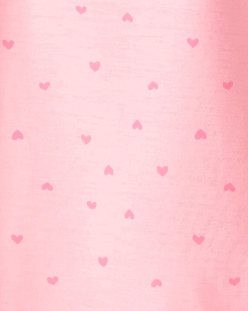 slide 3 of 3, Carter's Carters Girls Heart Floral Loose Fit Loose Fit Night Gown - Pink Pink 6-7, 1 ct
