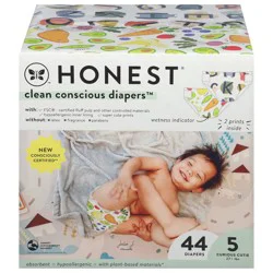 Honest Clean Conscious Size 5 Diapers (27+ lbs / 12+ kg) 44 Each