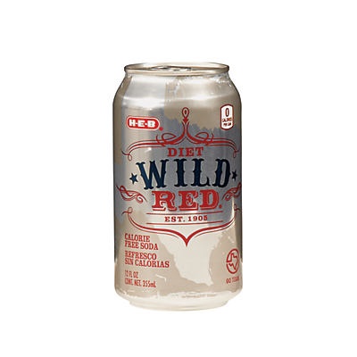 slide 1 of 1, H-E-B Diet Wild Red - 12 oz, 12 oz