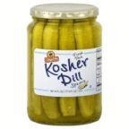 slide 1 of 1, ShopRite Kosher Pickle Spears, 24 fl oz