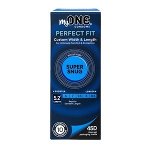 slide 1 of 1, Myone Super Snug Condoms, 10 ct