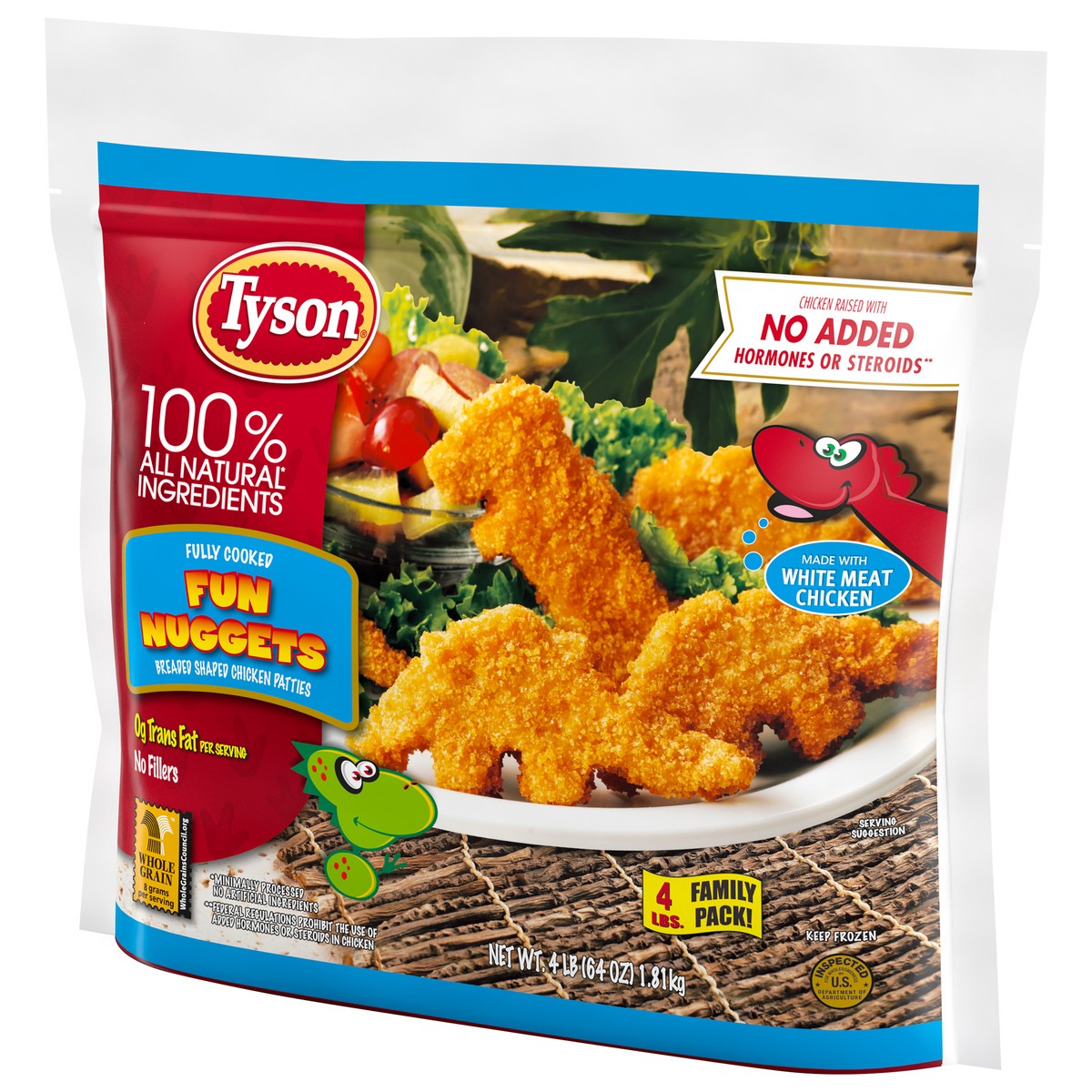slide 2 of 9, Tyson Frozen Dino Nuggets, 4 lb, 4 lb