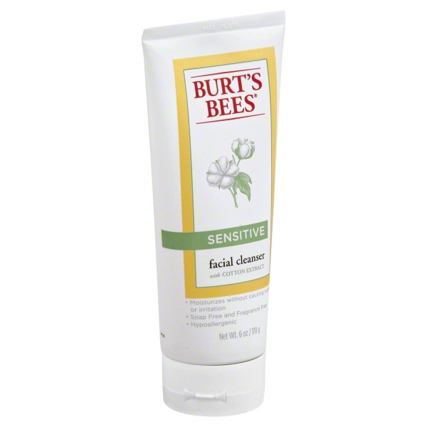 slide 1 of 1, Burt's Bees Sensitive Facial Cleanser, 6 oz