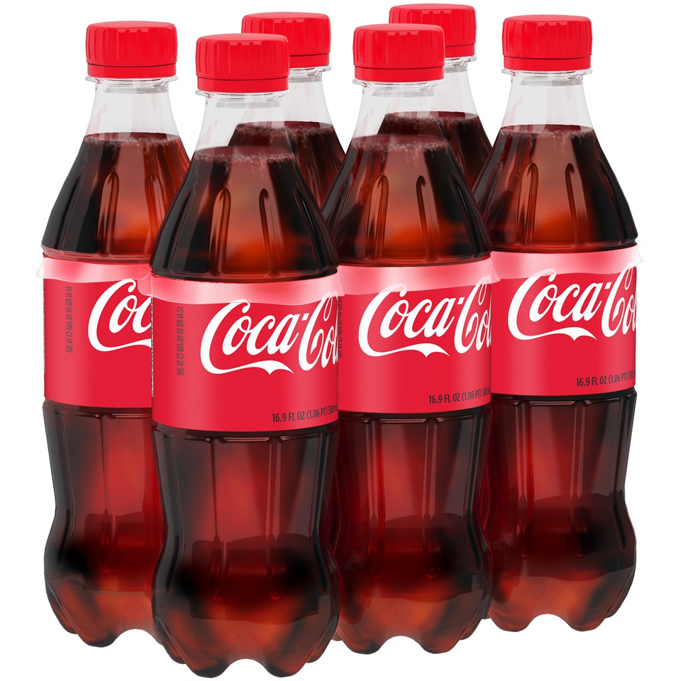 Coca-Cola Soda Soft Drink, 16.9 fl oz, 6 Pack 101.40 fl. oz | Shipt