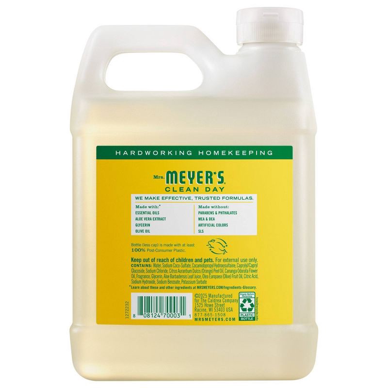 slide 2 of 9, Mrs. Meyer's Clean Day Honeysuckle Liquid Hand Soap Refill - 33 fl oz, 33 fl oz
