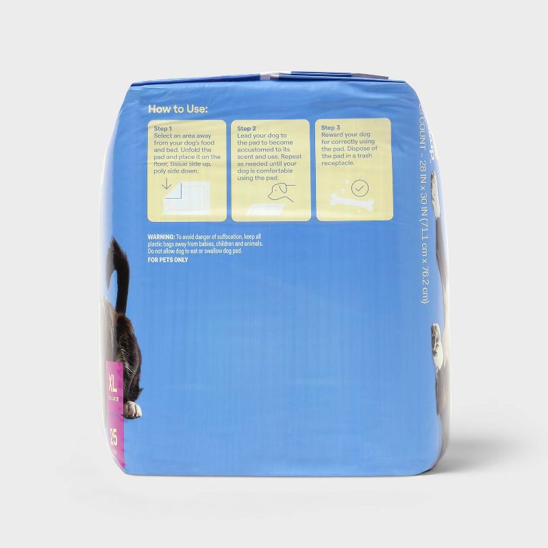 slide 4 of 6, Dog Training Pads - XL - 25ct - up&up™, 25 ct