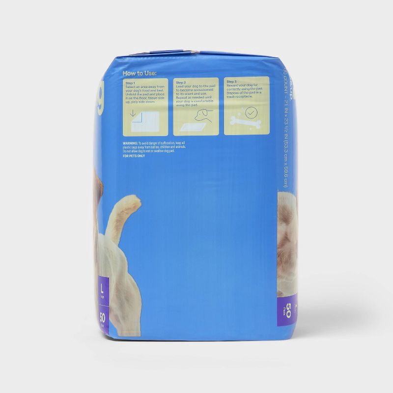 slide 4 of 4, Dog Training Pads - L - 50ct- up&up™, 50 ct