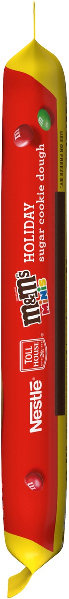 slide 10 of 11, Toll House M&M'S Minis Holiday Refrigerated Sugar Cookie Dough, 14 oz