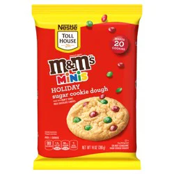 Nestlé M&M'S Minis Holiday Refrigerated Sugar Cookie Dough 14 oz.