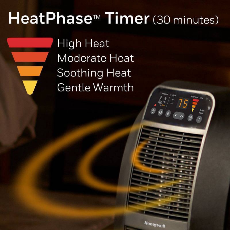 slide 9 of 12, Honeywell Heat Genius Ceramic Heater Black, 1 ct