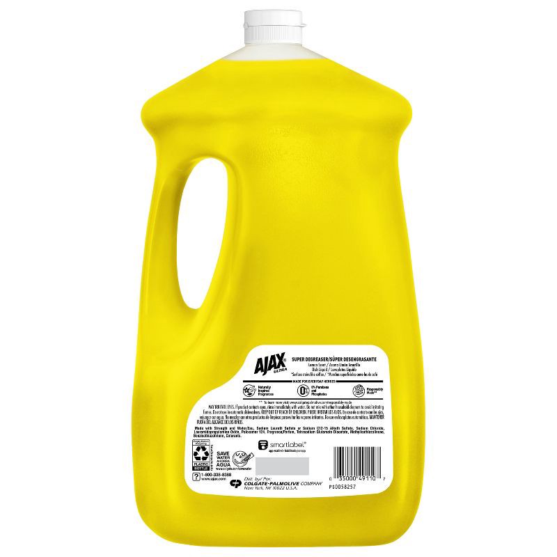 slide 2 of 14, Ajax Lemon Ultra Super Degreaser Dishwashing Liquid Dish Soap - 90 fl oz, 90 fl oz