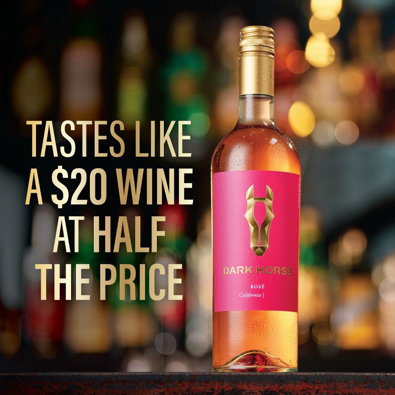 slide 3 of 7, Dark Horse Rose Wine - 750ml Bottle, 750 ml