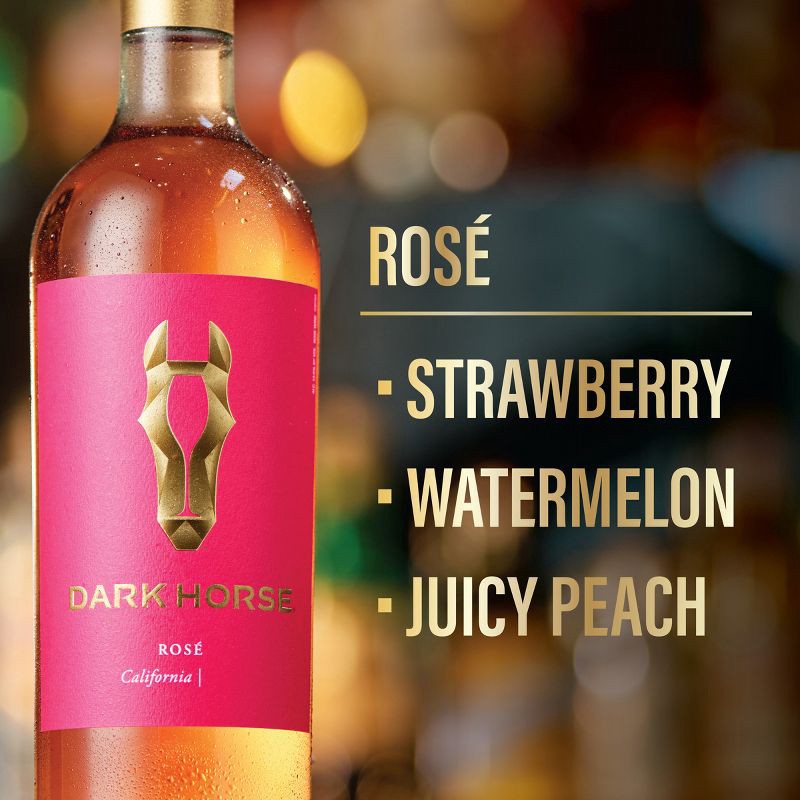 slide 4 of 7, Dark Horse Rose Wine - 750ml Bottle, 750 ml