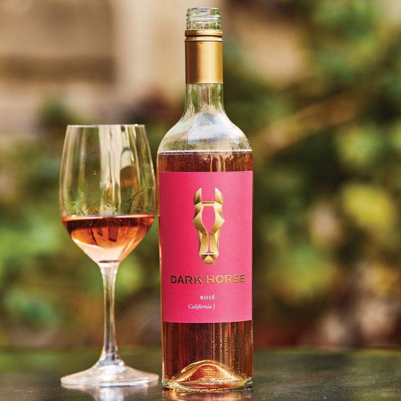 slide 5 of 7, Dark Horse Rose Wine - 750ml Bottle, 750 ml