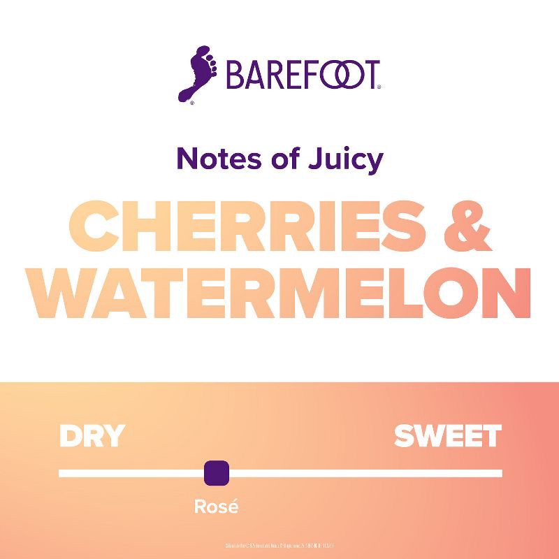 slide 2 of 6, Barefoot Cellars Rose Wine - 750ml Bottle, 750 ml