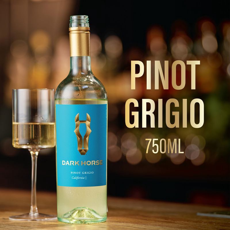 slide 2 of 7, Dark Horse Pinot Grigio White Wine - 750ml Bottle, 750 ml