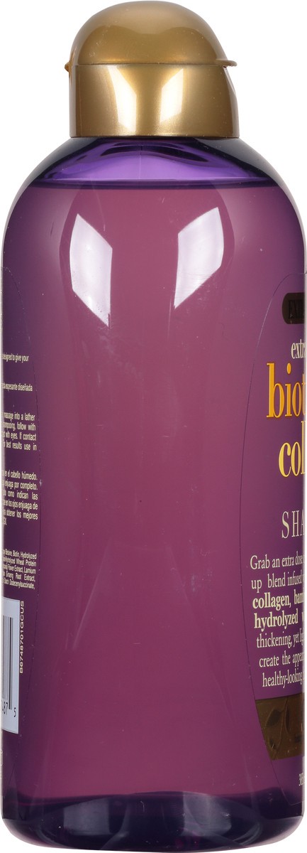 slide 6 of 9, OGX Thick & Full + Biotin & Collagen Extra Strength Volumizing Shampoo with Vitamin B7 & Hydrolyzed Wheat Protein for Fine Hair. Sulfate-Free Surfactants for Thicker, Fuller Hair, 13 Fl Oz, 13 fl oz