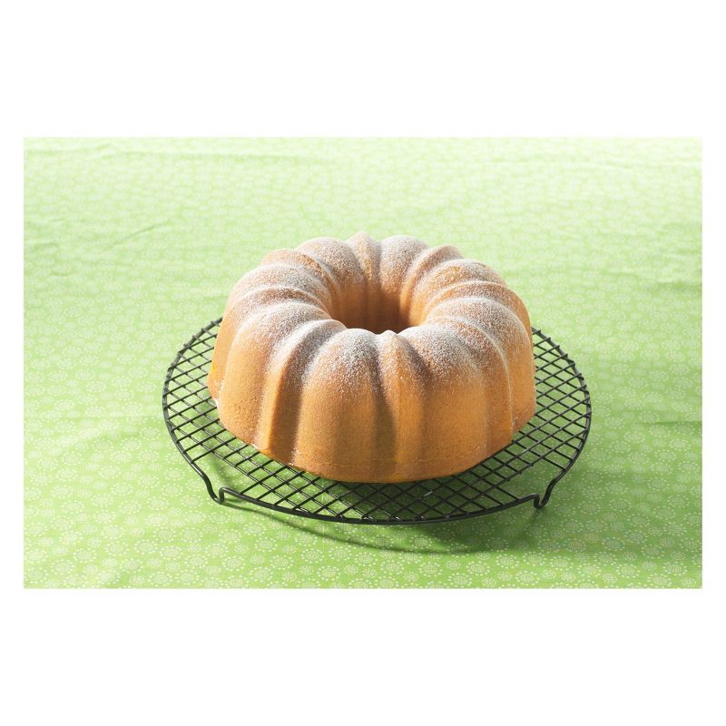 slide 5 of 5, Nordic Ware 12 Cup Bundt Pan Silver: Cast Aluminum Nonstick Baking Pan, Oven-Safe, Hand Wash, Round Shape, Lifetime Warranty, 1 ct