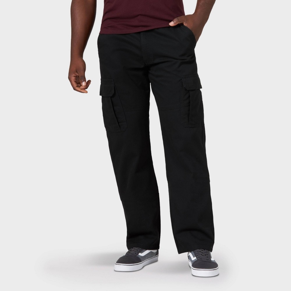 Wrangler Men's Relaxed Fit Straight Cargo Pants - Black 34x34 1 ct