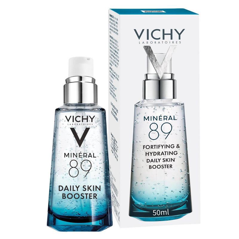 slide 9 of 9, Vichy Mineral 89 Hydrating & Strengthening Daily Skin Booster, Face Serum with Hyaluronic Acid - 1.69 fl oz, 1.69 fl oz