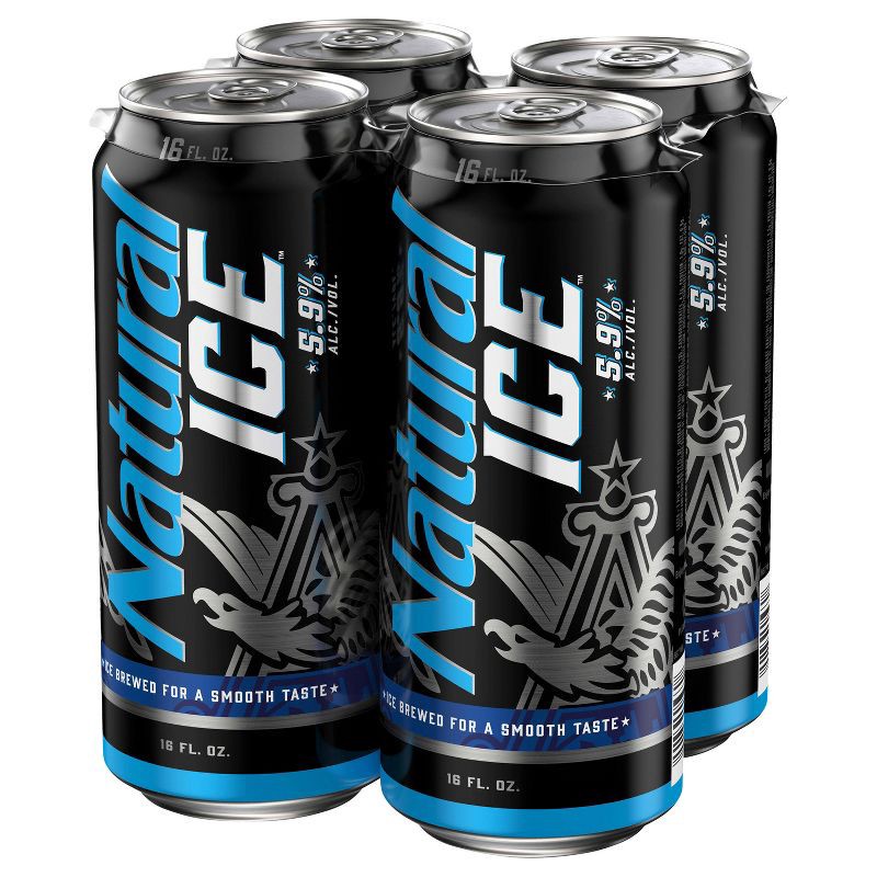 slide 5 of 6, Natural Ice Beer - 4pk/16 fl oz Cans, 4 ct; 16 fl oz