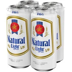 Natural Light Beer - 4pk/16 fl oz Cans