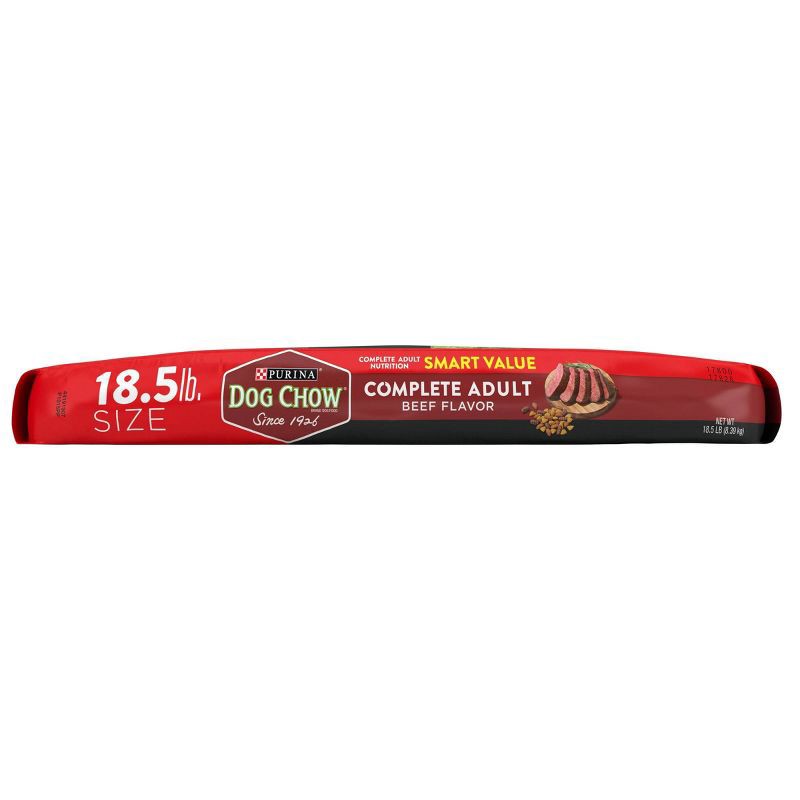 slide 7 of 7, Purina Dog Chow with Real Beef Adult Complete & Balanced Dry Dog Food - 18.5lbs, 18.5 lb