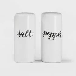 2pc Marble Salt and Pepper Shaker Set - Threshold™