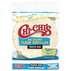 CHI-CHI'S 100 Calorie Fajita Style Tortillas 8 ct. Pack