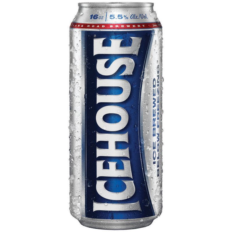 slide 2 of 5, Icehouse Ice Lager Beer - 4pk/16 fl oz Cans, 4 ct; 16 fl oz