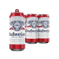 Budweiser Lager Beer - 4pk/16 fl oz Cans