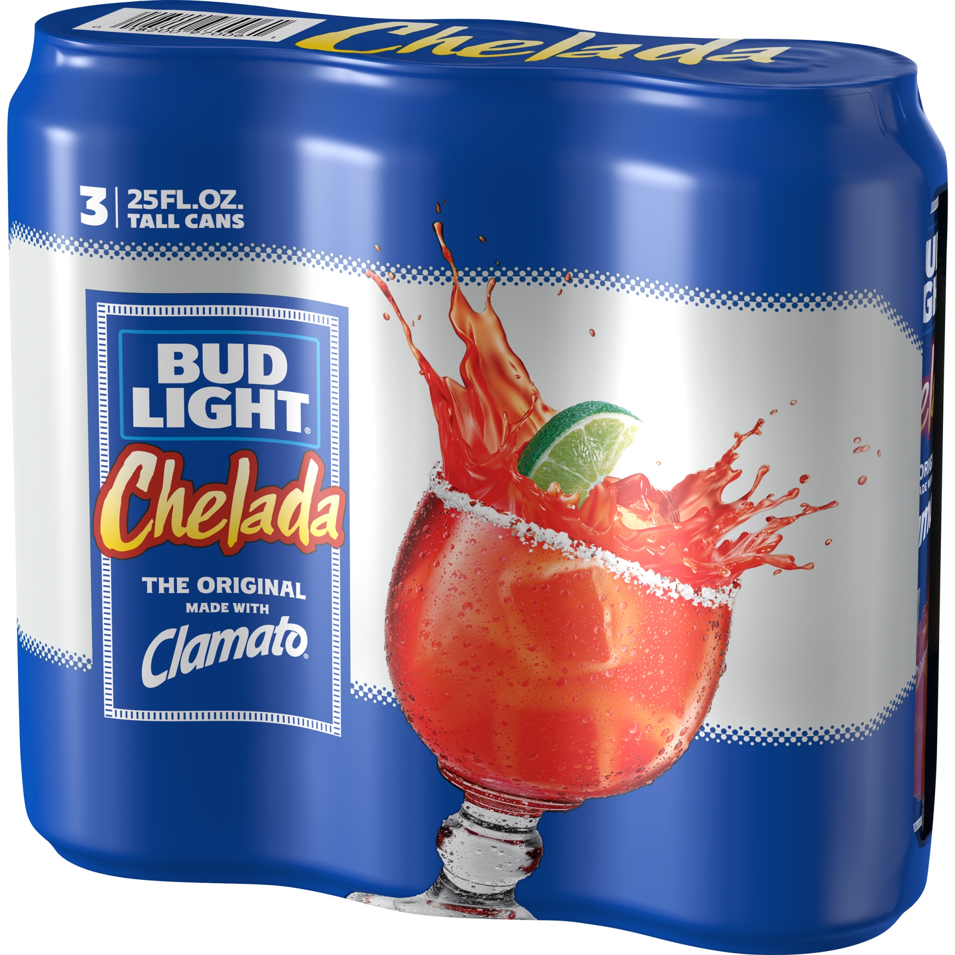 slide 3 of 3, Bud Light & Clamato Chelada, 3 ct; 25 fl oz