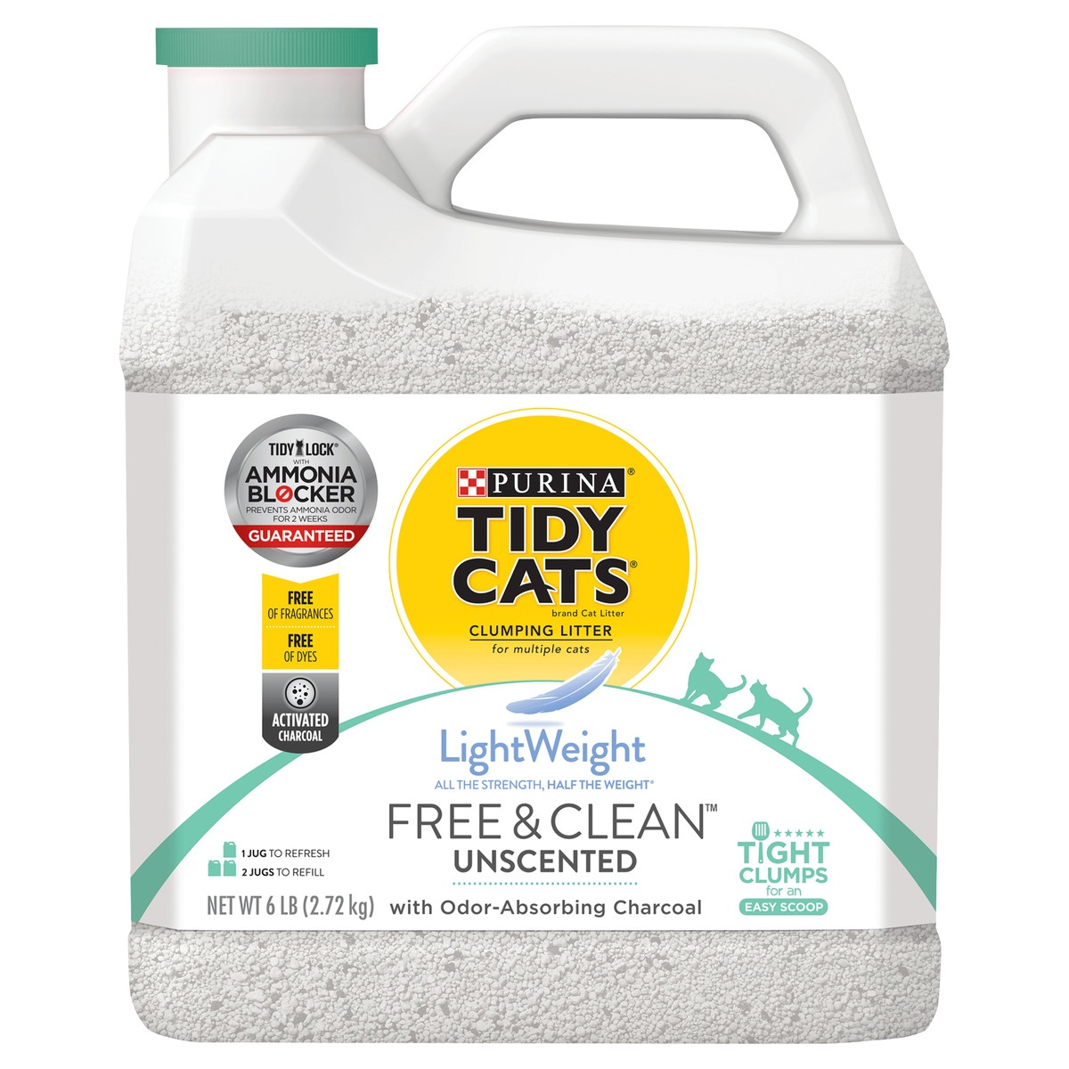 slide 1 of 1, Tidy Cats Lw Free & Clean Unsc, 6 lb