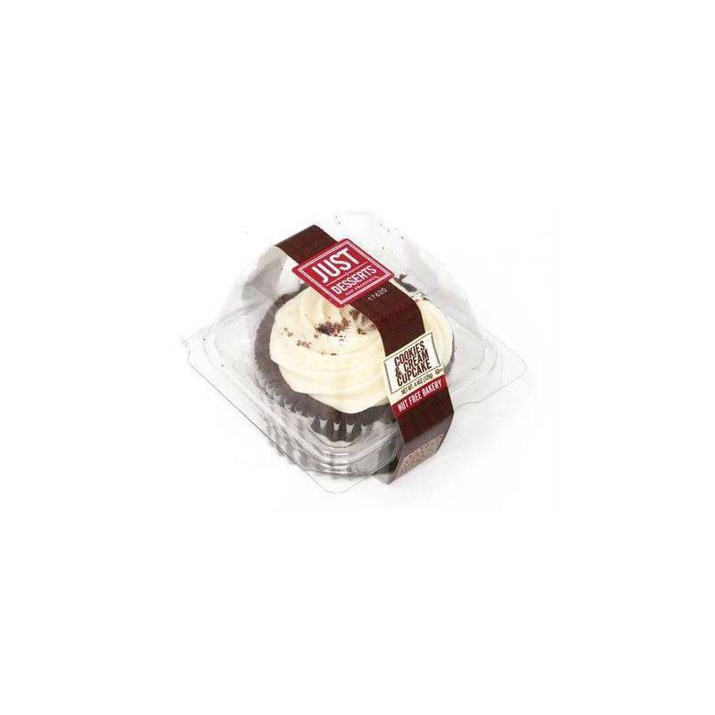 slide 4 of 5, Just Desserts Cookies & Cream Cupcake - 4.4oz, 4.4 oz