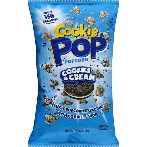 slide 2 of 3, Cookie Pop Popcorn, Cookies & Cream, 6 oz